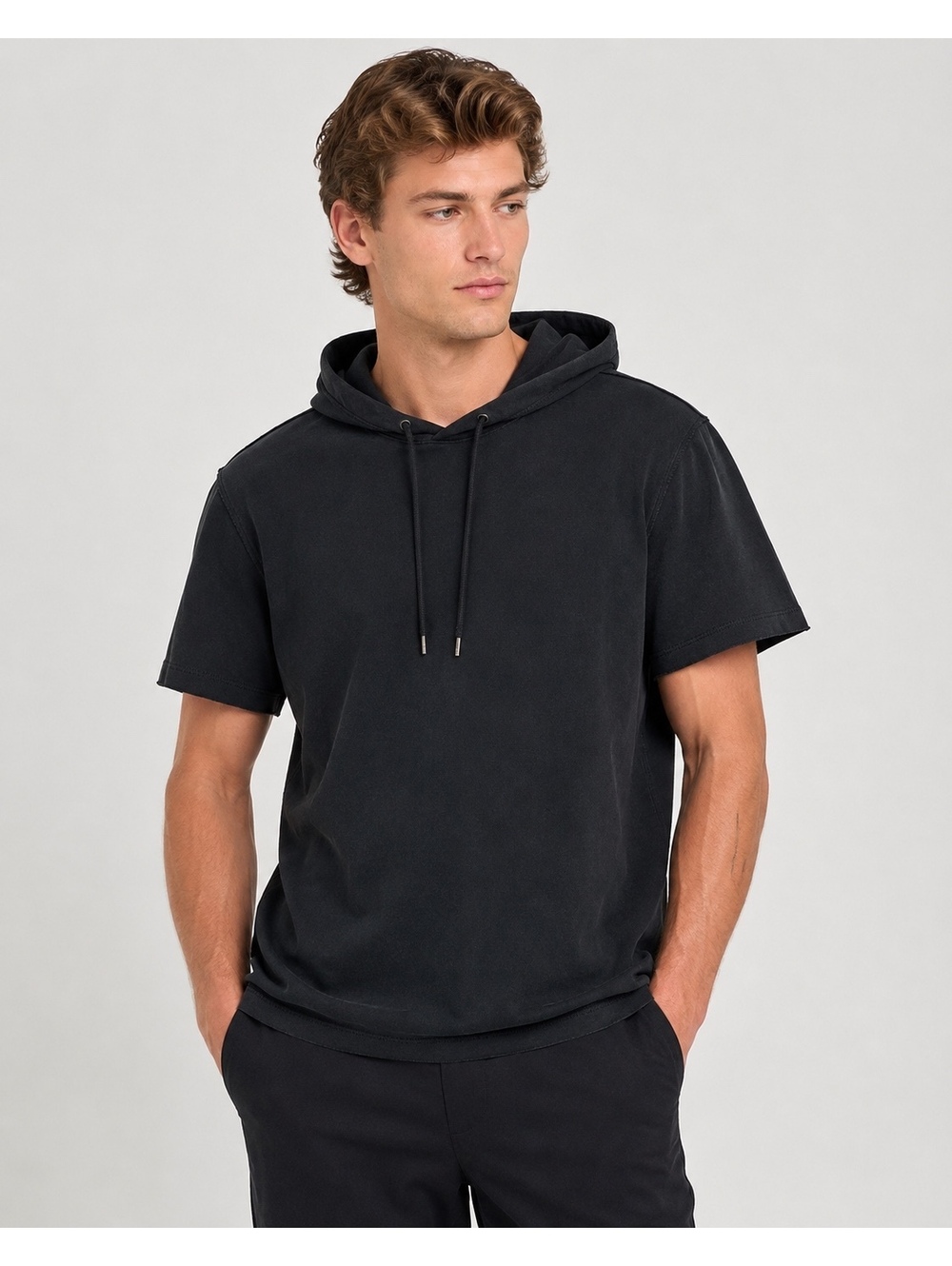 HUGO Hugo Boss Black Short Sleeve Hooded T-Shirt Hoodie Men’s XL?